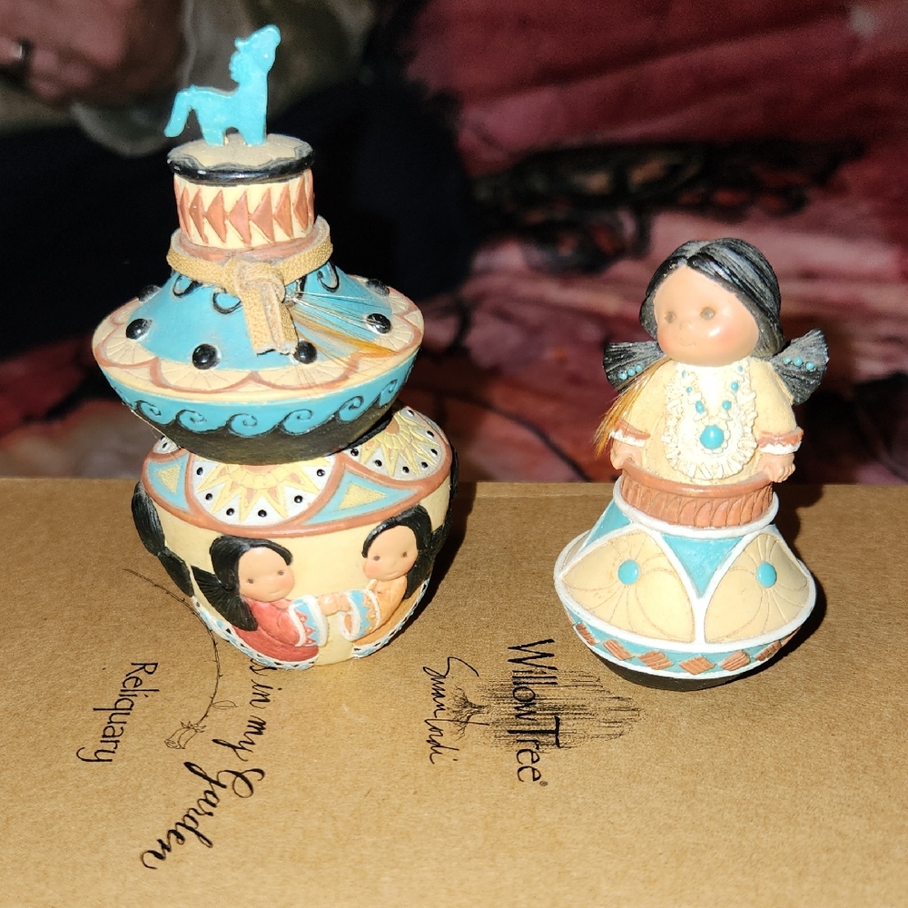 Colorful Native American Figurines